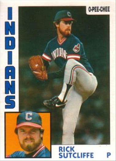 1984 O-Pee-Chee Baseball Cards 245     Rick Sutcliffe